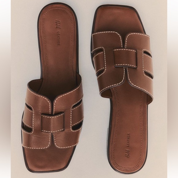 H&M LEATHER SANDALS - Picture 7 of 10